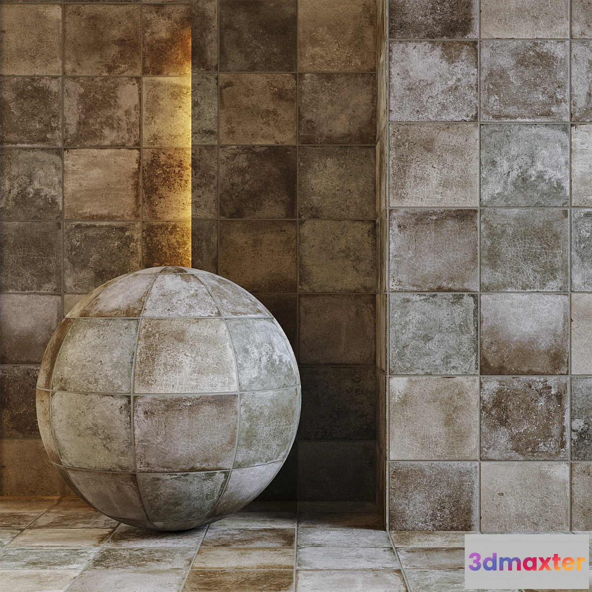 1295492 - Rusty tile 3D Max