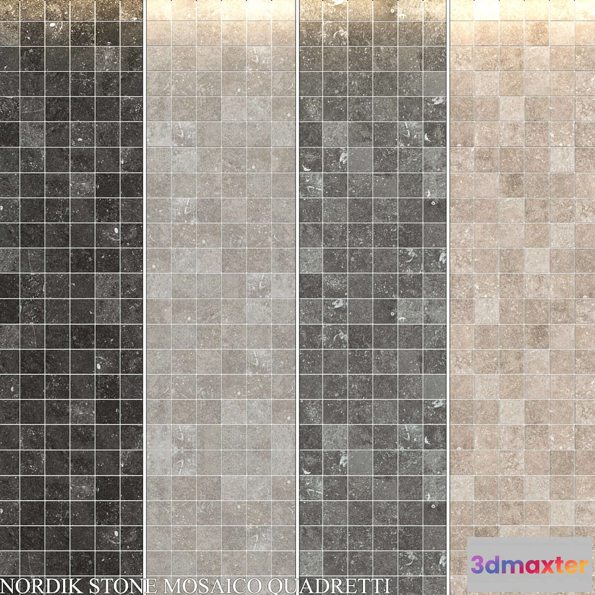 1301809 - Flaviker Nordik Stone Mosaico Quadretti 3D Max