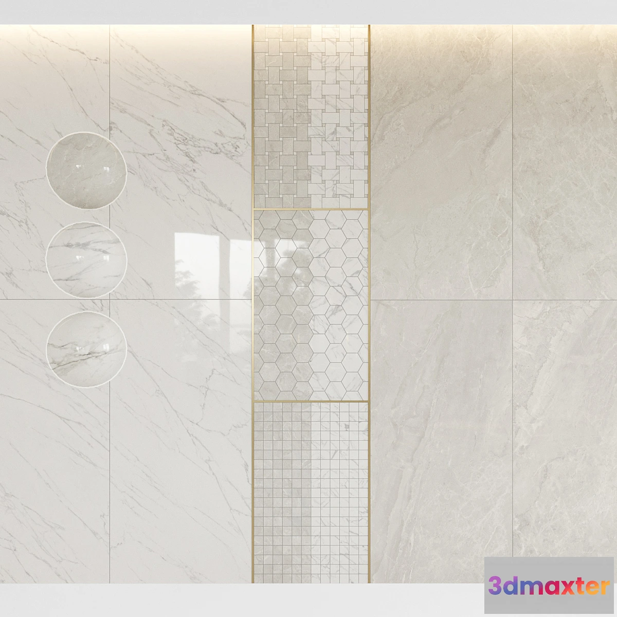 1302187 - Sant Agostino TRUMARMI decor set2 3D Max