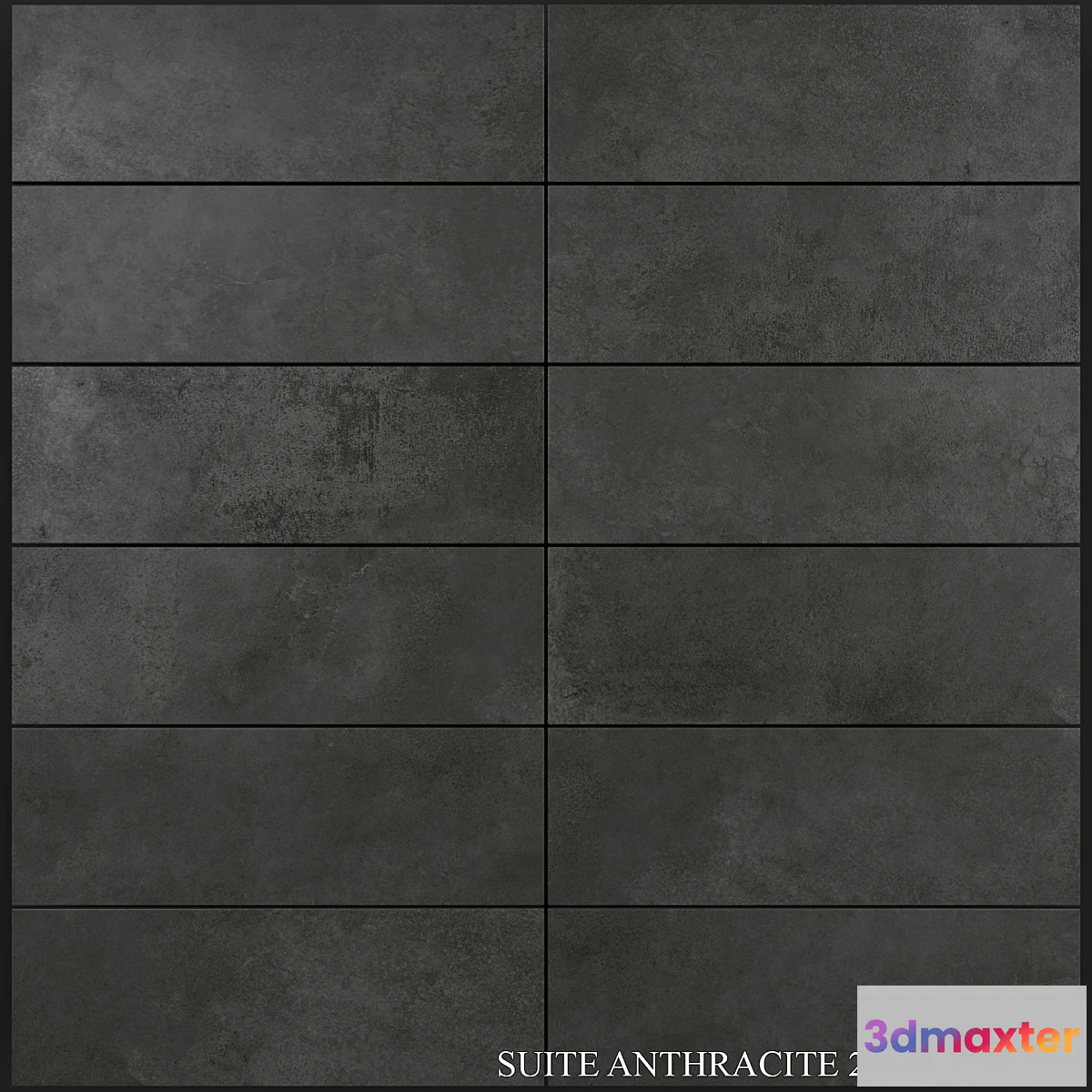 1302525 - Yurtbay Seramik Suite Anthracite 200×600 Set 3 3D Max