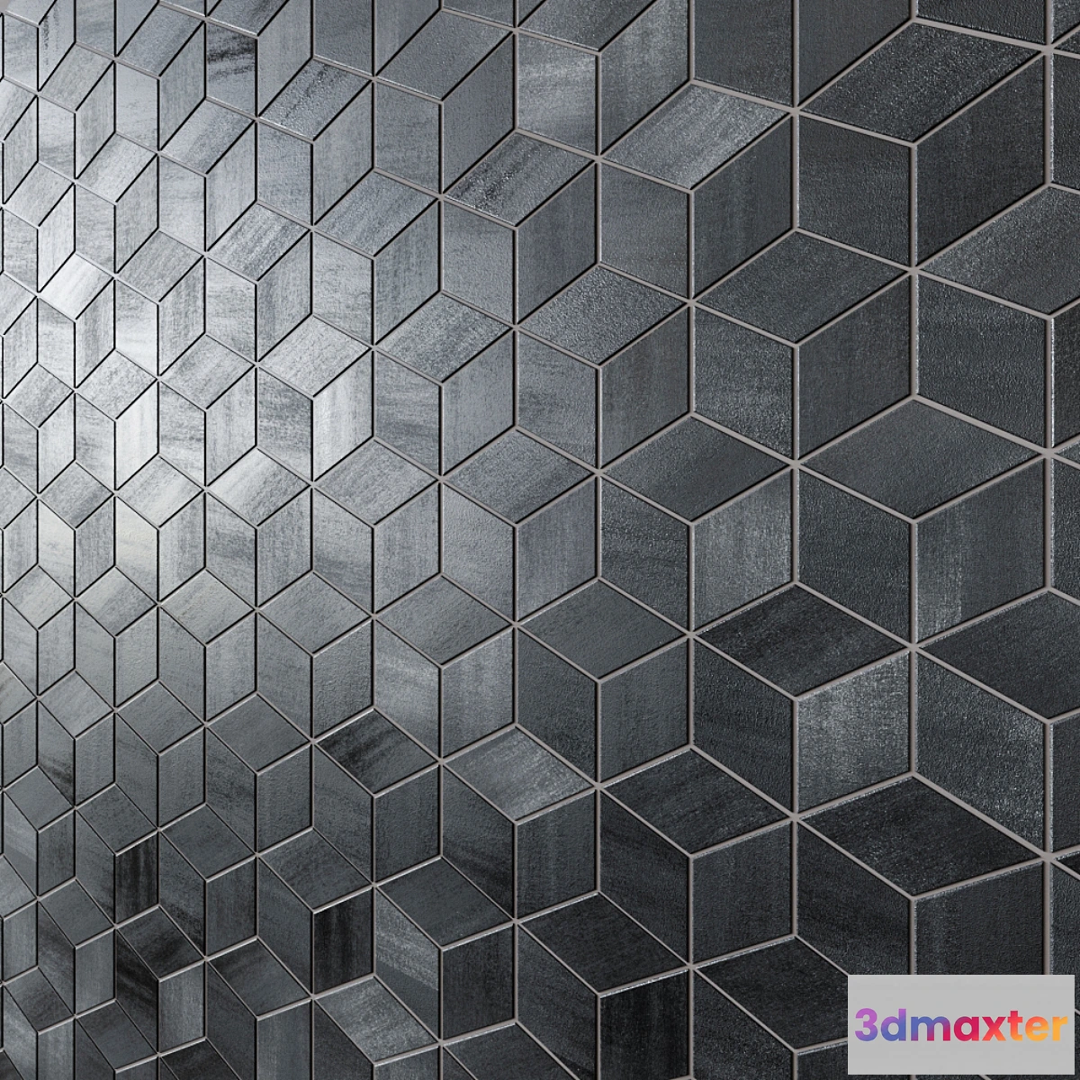 1302711 - ATLAS CONCORDE MEK Mosaico Esagono 4 options 3D Max