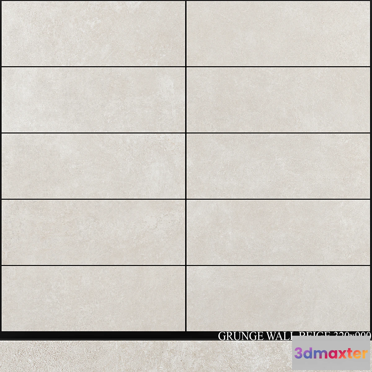 1304125 - Peronda Grunge Wall Beige 320×900 3D Max