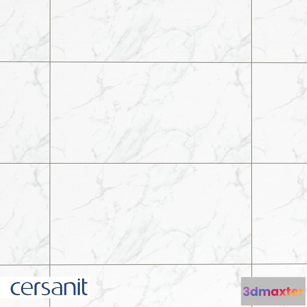 1304445 - Tile Cersanit Calacatta White 29.8×59.8 KTL051 3D Max