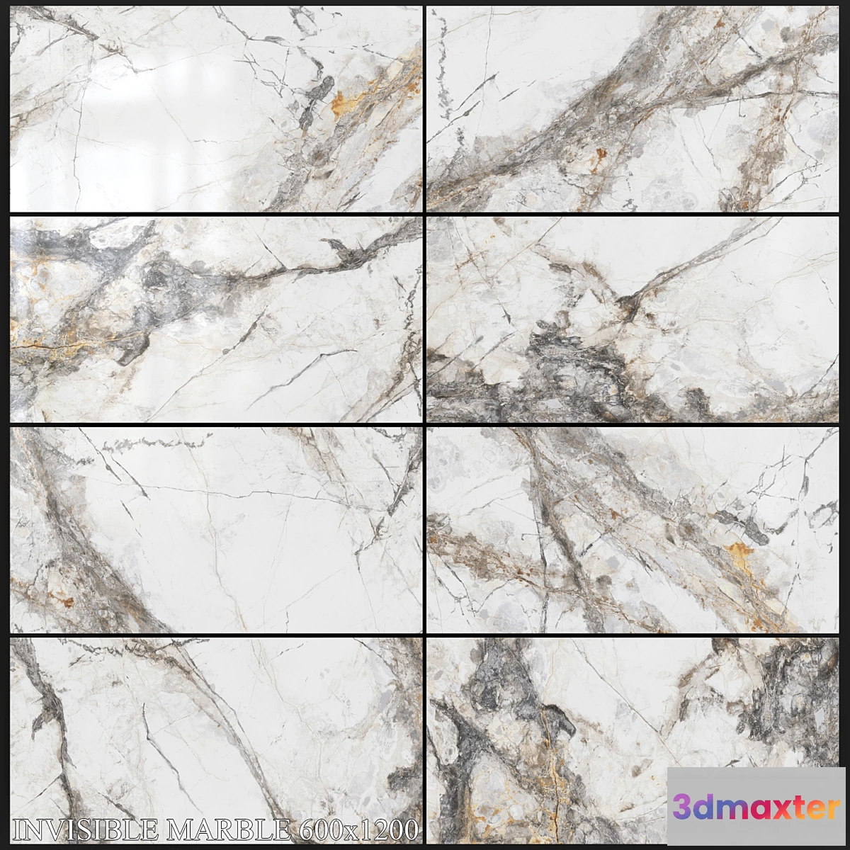 1305444 - Yurtbay Seramik Invisible Marble Grey 600×1200 3D Max