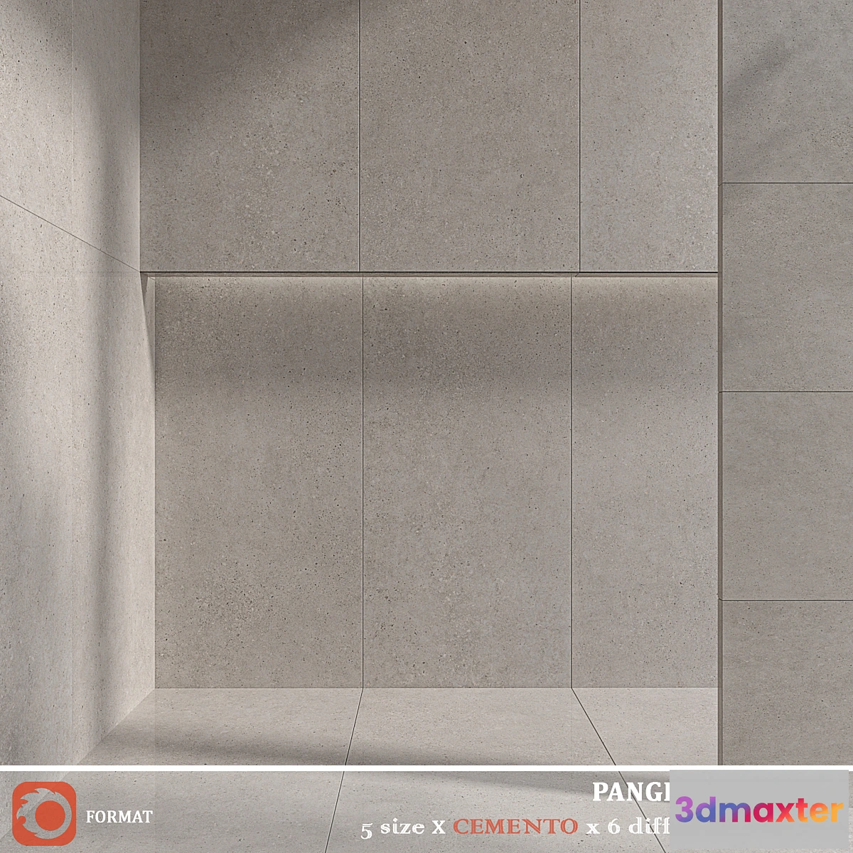 1305840 - Grespania Ceramica PANGEA cemento - No.2 3D Max