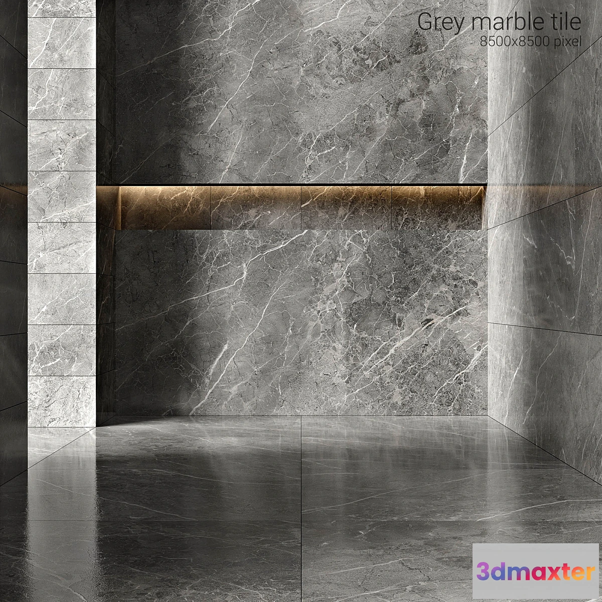 1308246 - Gray marble tiles 3D Max