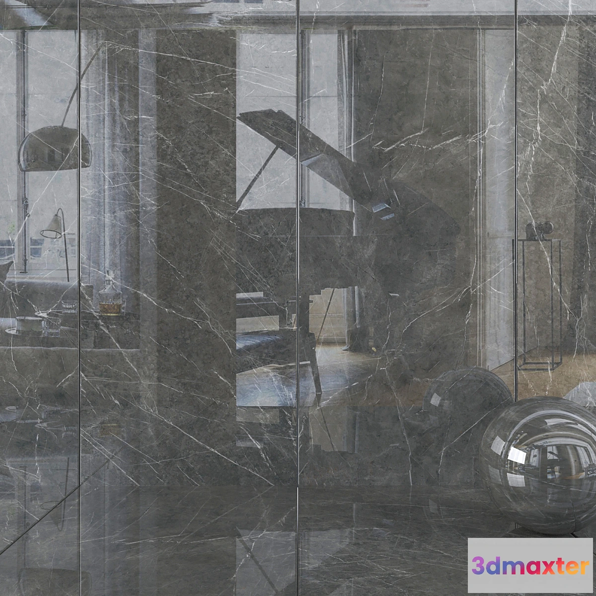 1309433 - Wall tiles 292 Gray Stone Set 2 3D Max