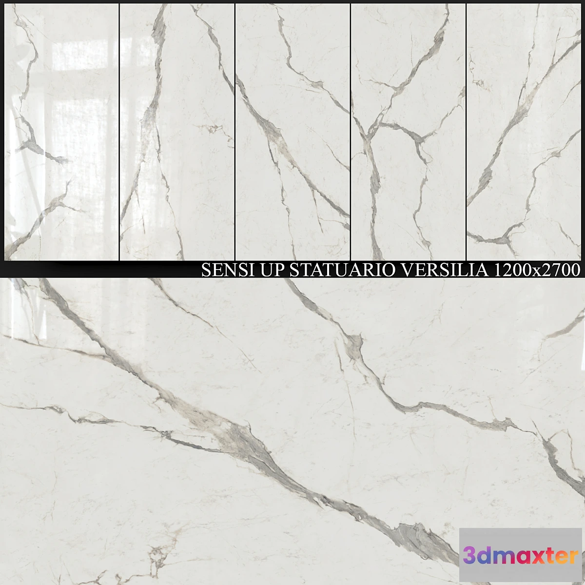 1309596 - ABK Sensi Up Statuario Versilia 1200×2700 3D Max