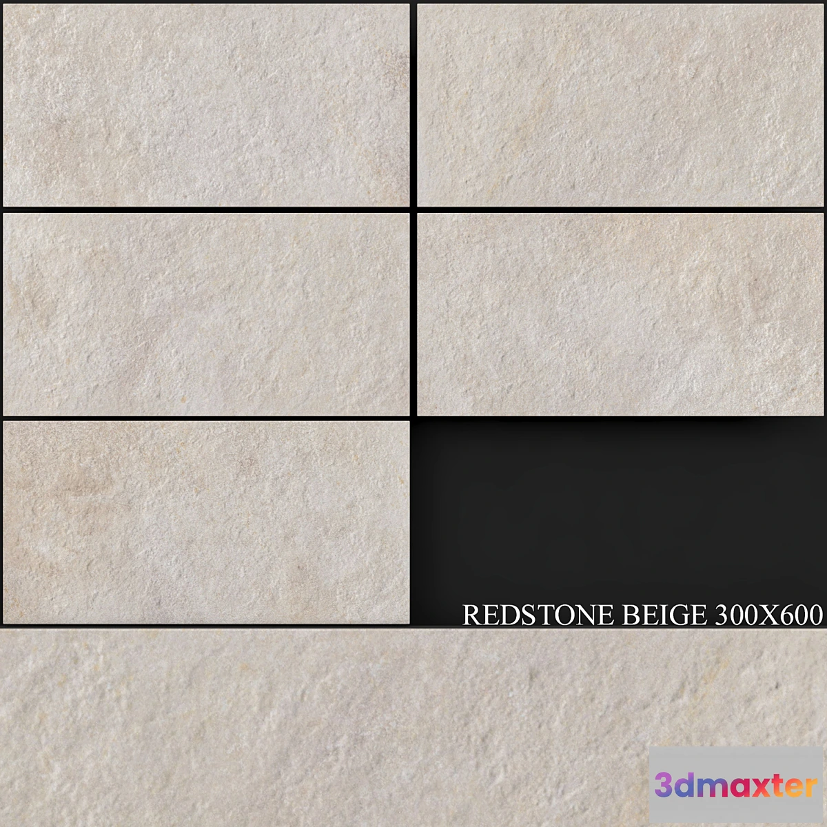 1314167 - Keros Redstone Beige 300×600 3D Max