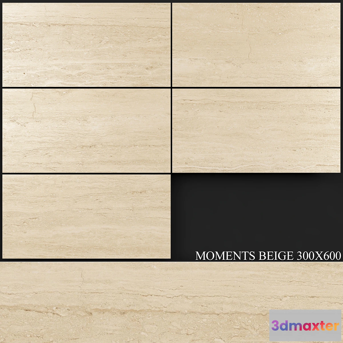1318882 - Keros Moments Beige 300×600 3D Max