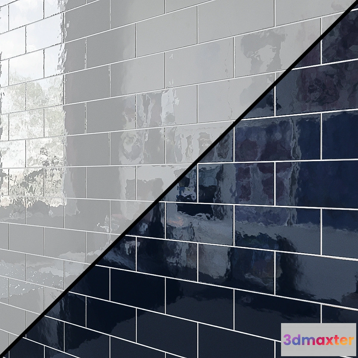 1320164 - Ceramic wall tile EQUIPE VILLAGE 6.5×13.2 cm 15 colors 3D Max