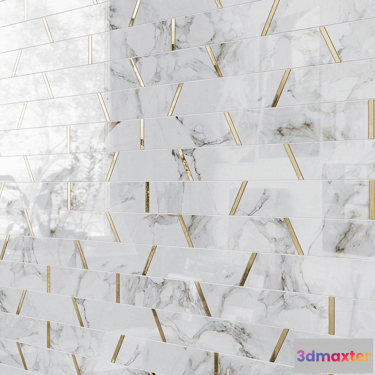 1320922 - Matrix Trapezoid Tile 3D Max