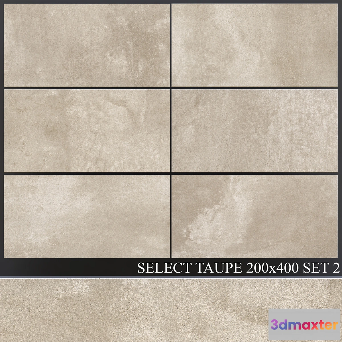 1325838 - Peronda Select Taupe 200×400 Set 2 3D Max