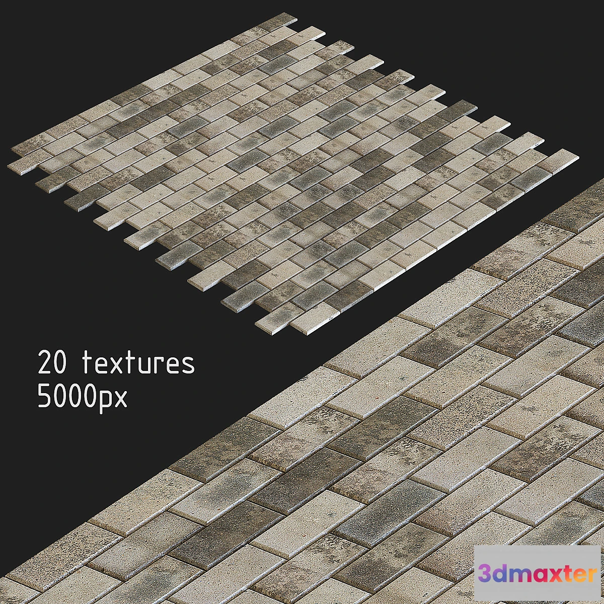 1326436 - Paving slabs. 20 textures 3D Max