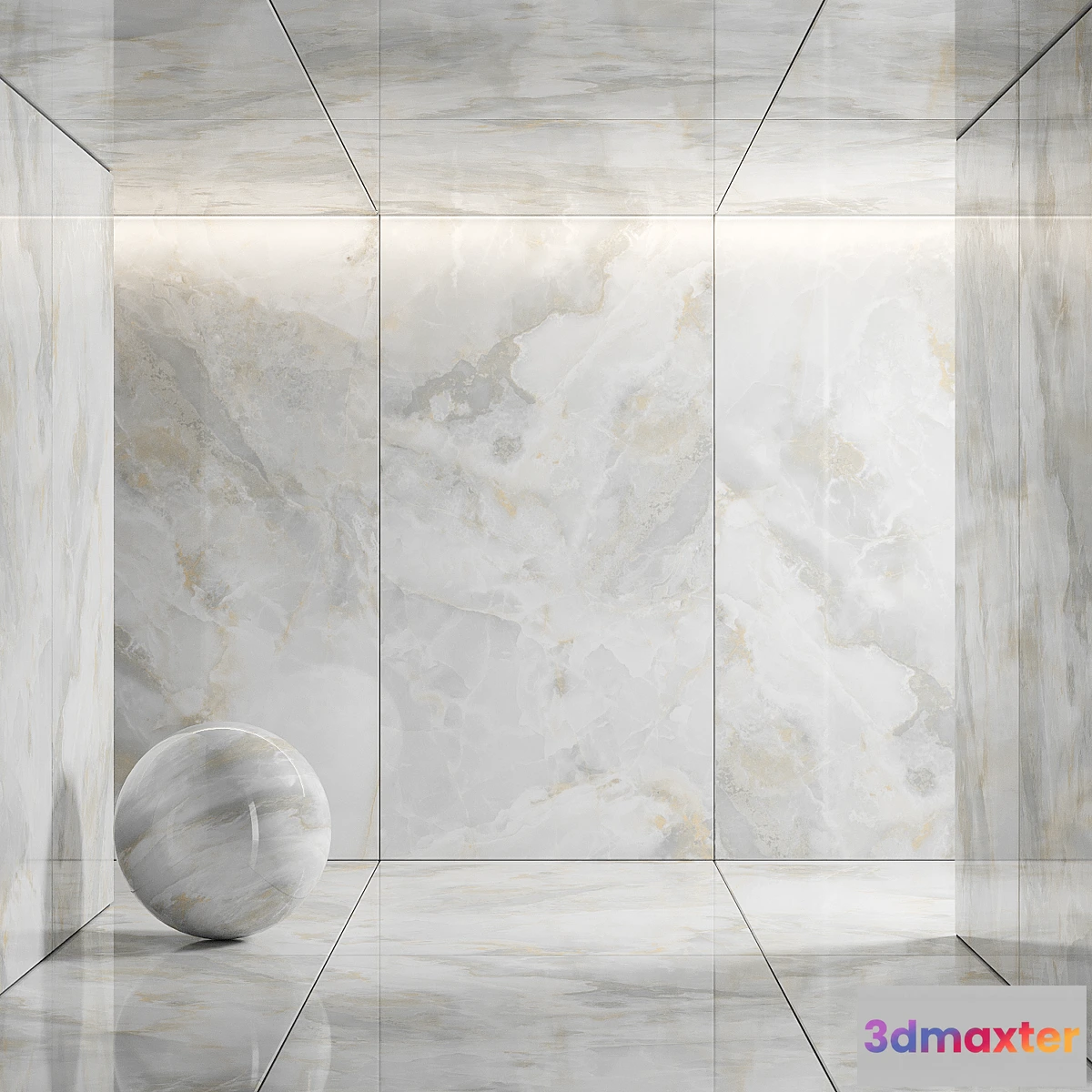 1327893 - Porcelain tile Neodom Ambassador Onix Vetro - No.2 3D Max
