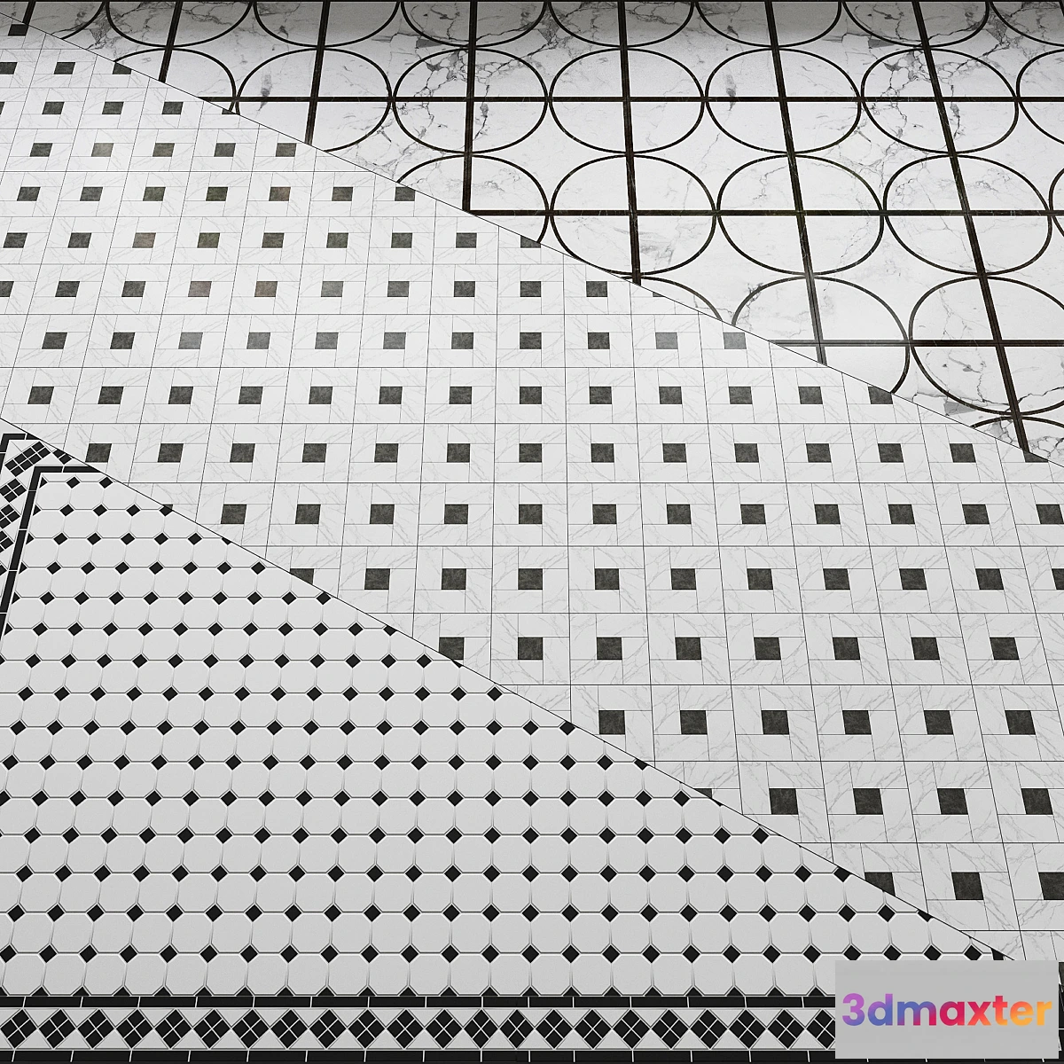 1328187 - Tiles. Set 1 3D Max