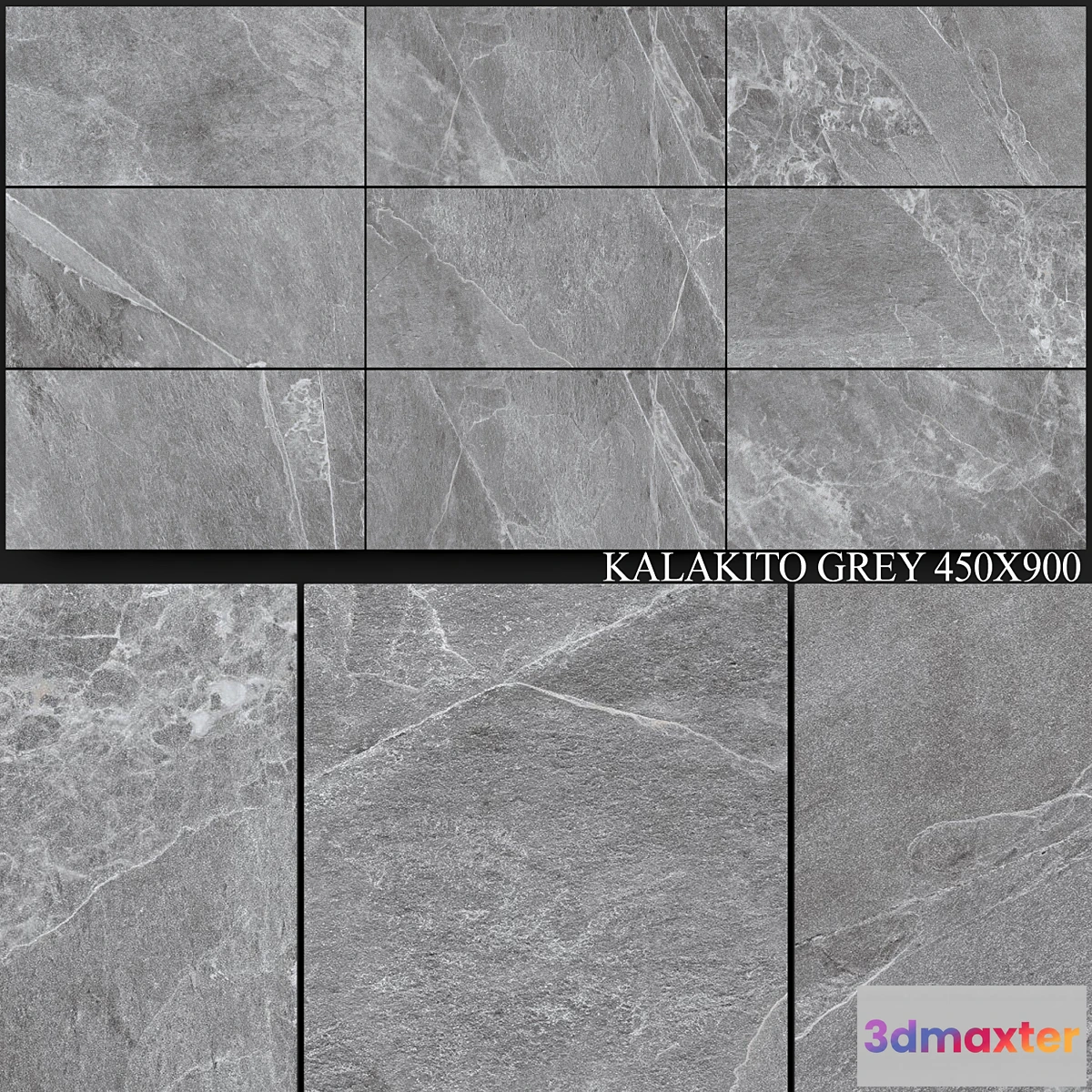 1330239 - Zeus Ceramica Kalakito Grey 450×900 3D Max