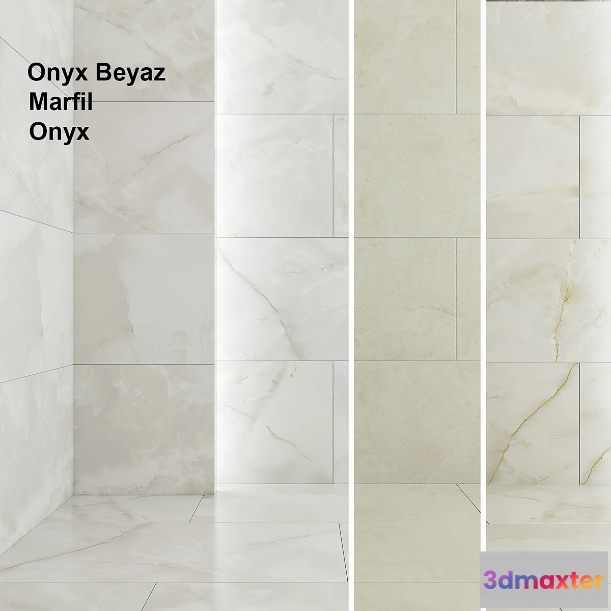 1333500 - Tile Kale Marfil Onyx Beyaz 3D Max
