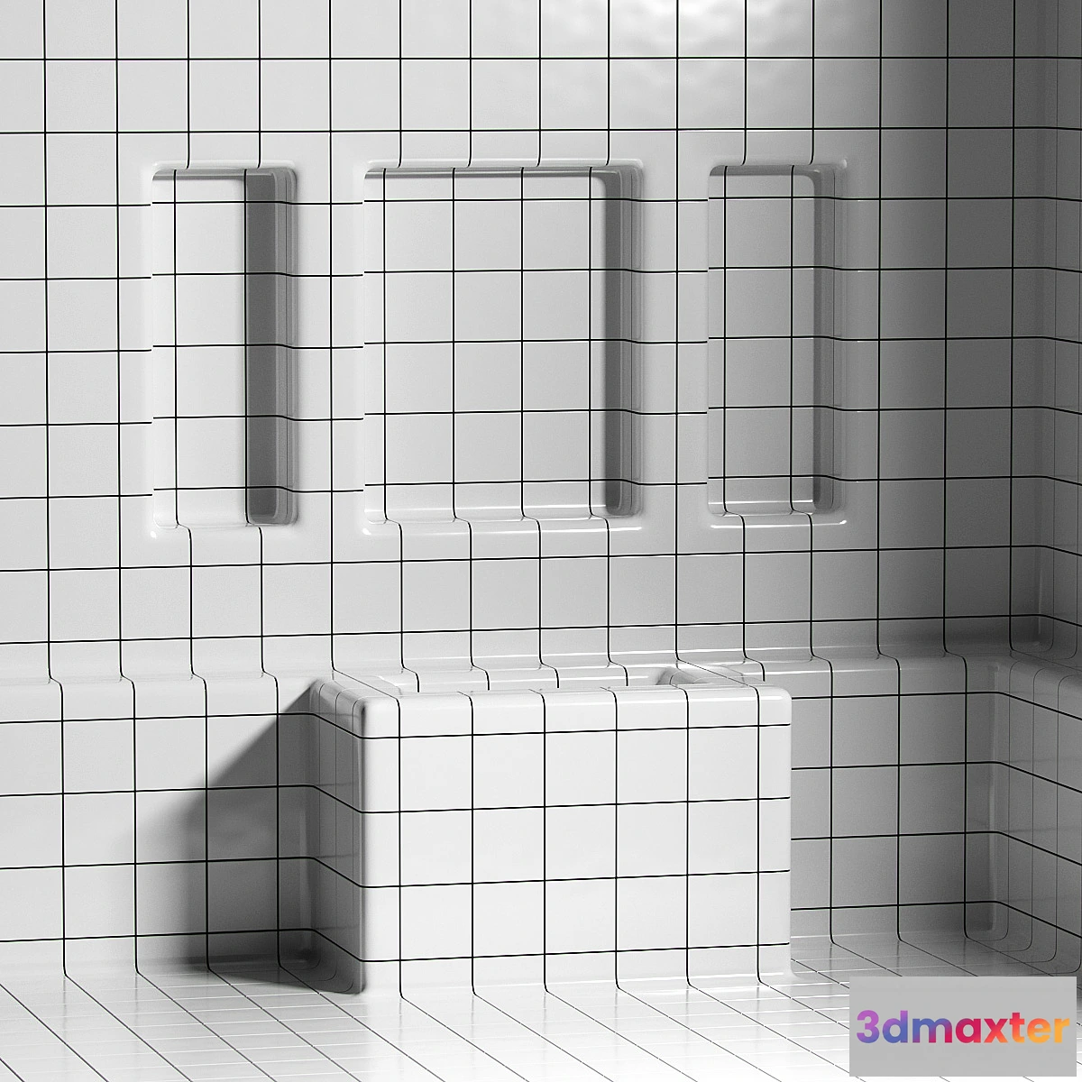 1335931 - Rounded Dtile Tile 3D Max