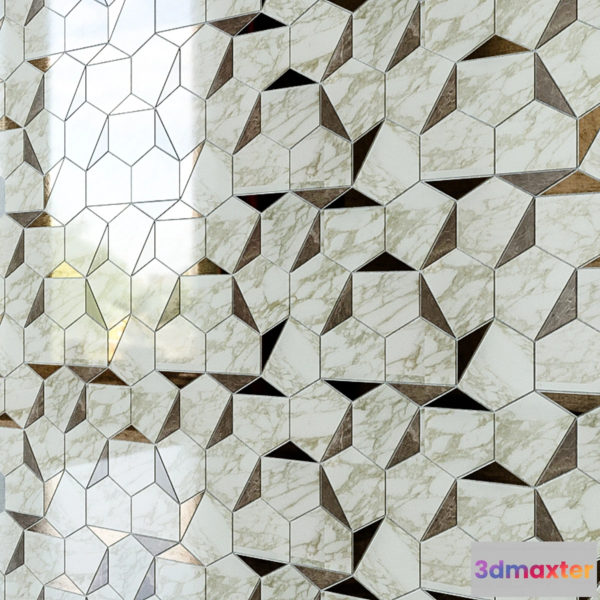 1336587 - Mosaic ATLAS CONCORDE MARVEL EDGE 3D Max