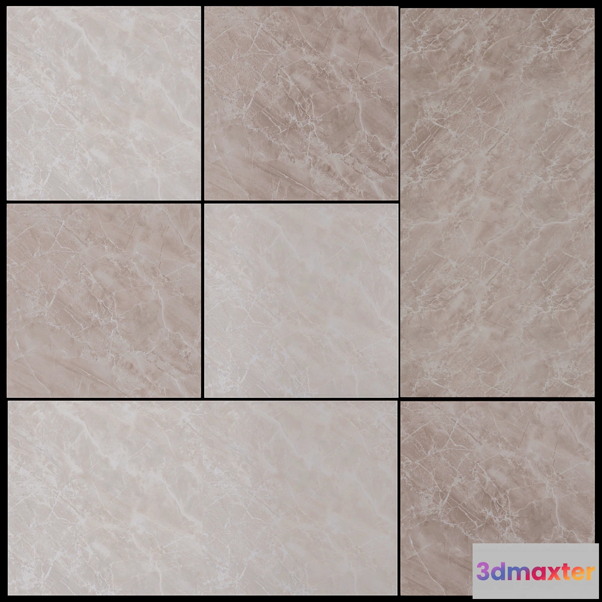 1336747 - RICHMON BEIGE porcelain stoneware lapped tiles from KERAMA MARAZZI 3D Max