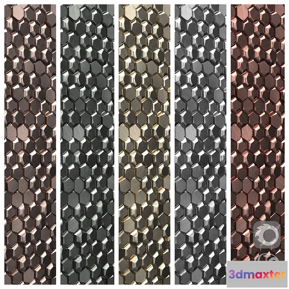 1338183 - PORCELANOSA GRAVITY ALUMINUM 3D HEXAGON 3D Max