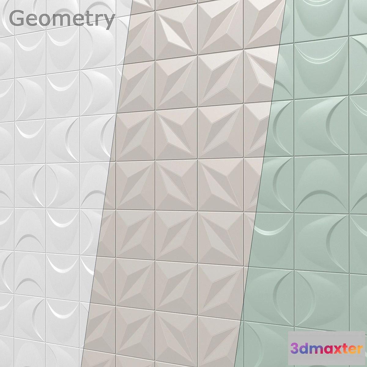 1339856 - Tubadzin Color tile (2 models 3 colors). 3D Max