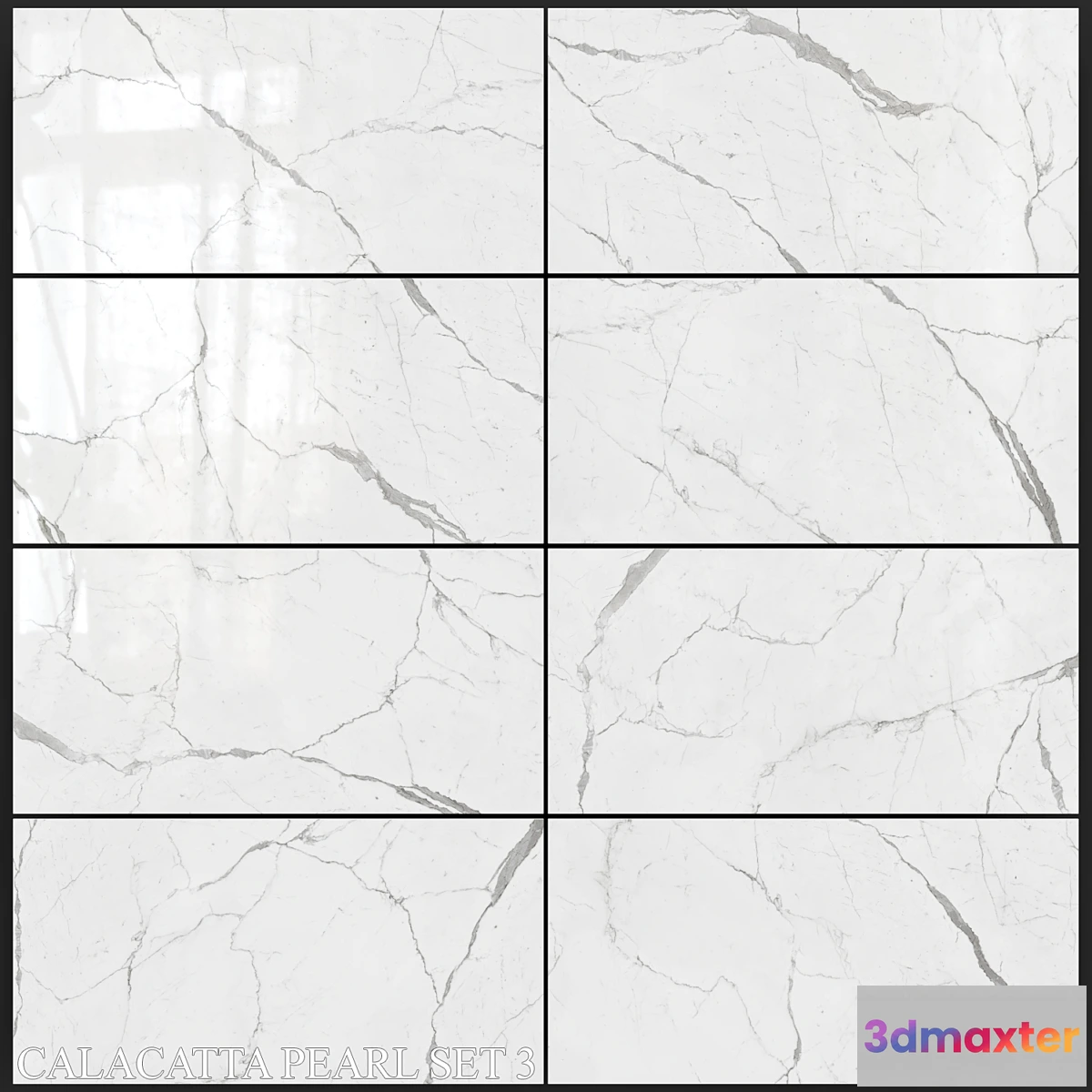 1340822 - Decovita Calacatta Pearl 600×1200 Set 3 3D Max