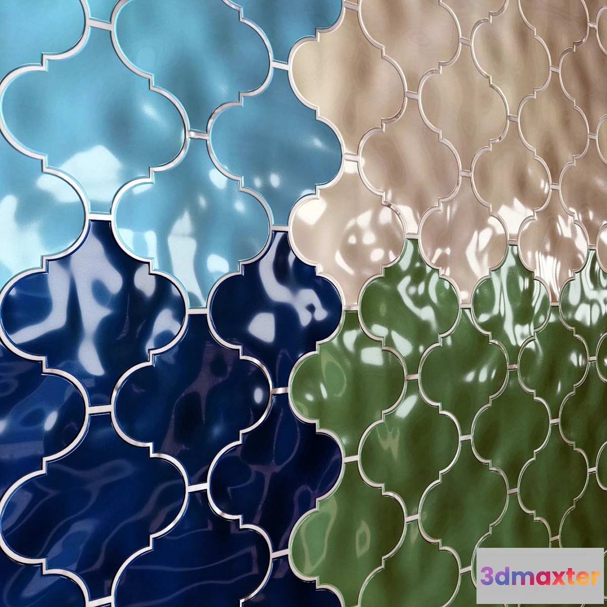 1341052 - Ceramic tile Kerama Marazzi Arabesque Majolica 3D Max