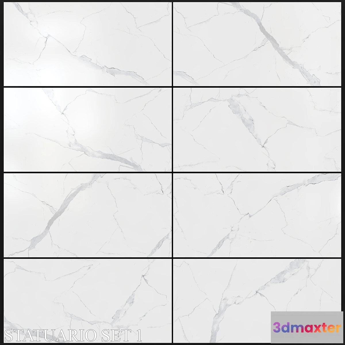 1343064 - Decovita Statuario 600×1200 Set 1 3D Max