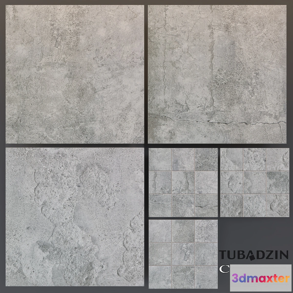 1343513 - Tubadzin Cement Worn 3D Max