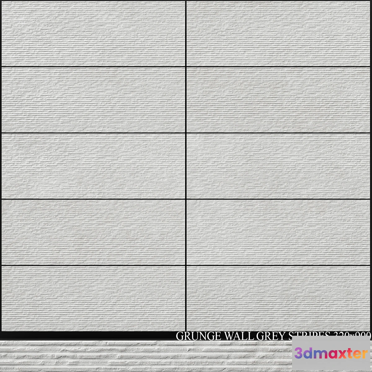 1345231 - Peronda Grunge Wall Grey Stripes 320×900 3D Max