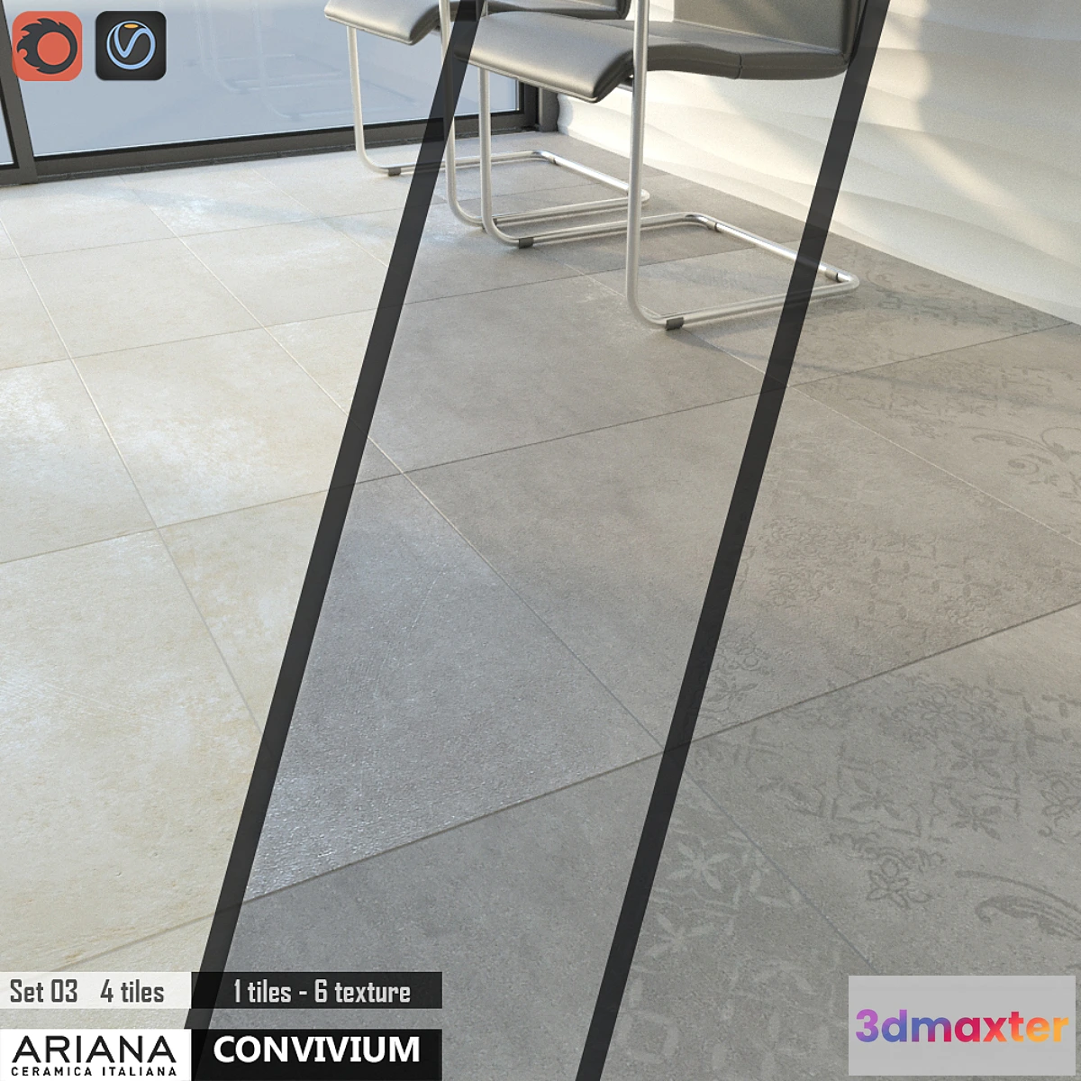 1351810 - ARIANA CONVIVIUM Set 03 3D Max