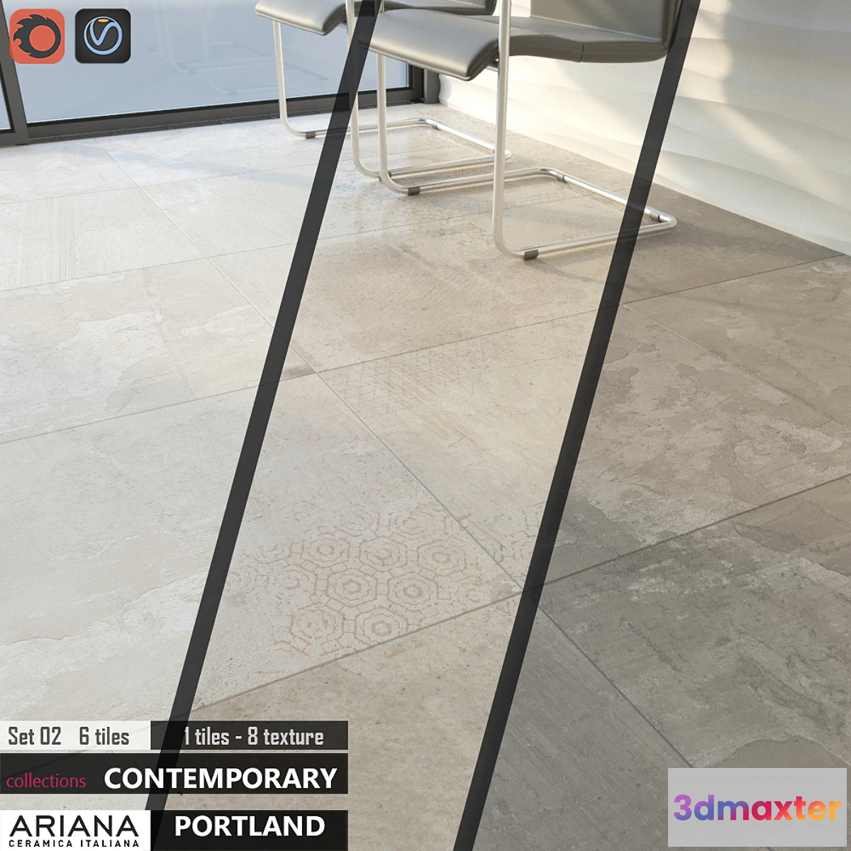 1351816 - ARIANA PORTLAND Set 02 3D Max