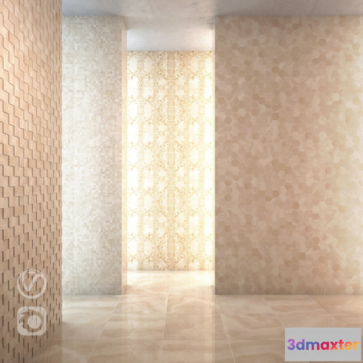 1354477 - Italon Charme Evo Floor Onyx 3D Max