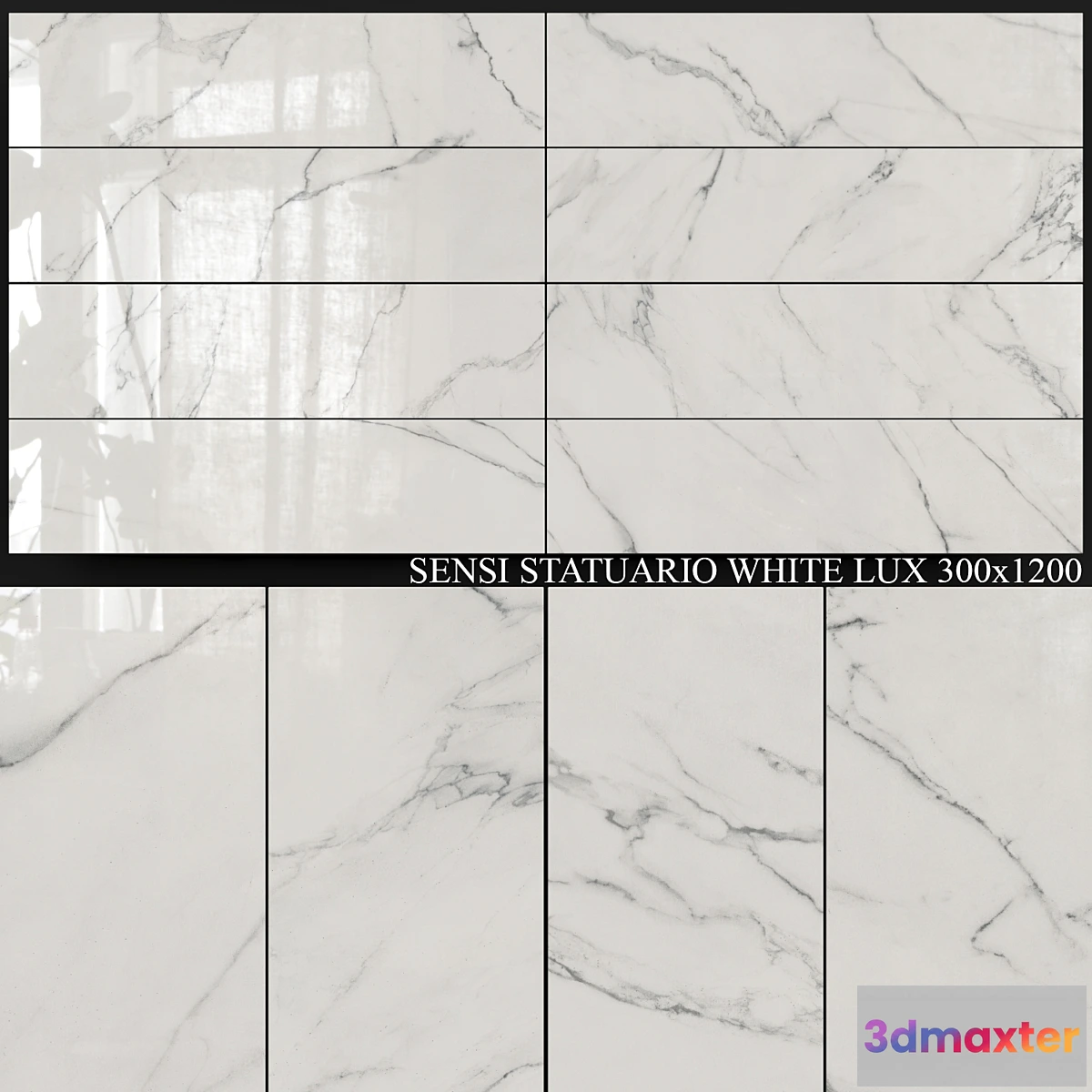 1356247 - ABK Sensi Statuario White Lux 300×1200 3D Max