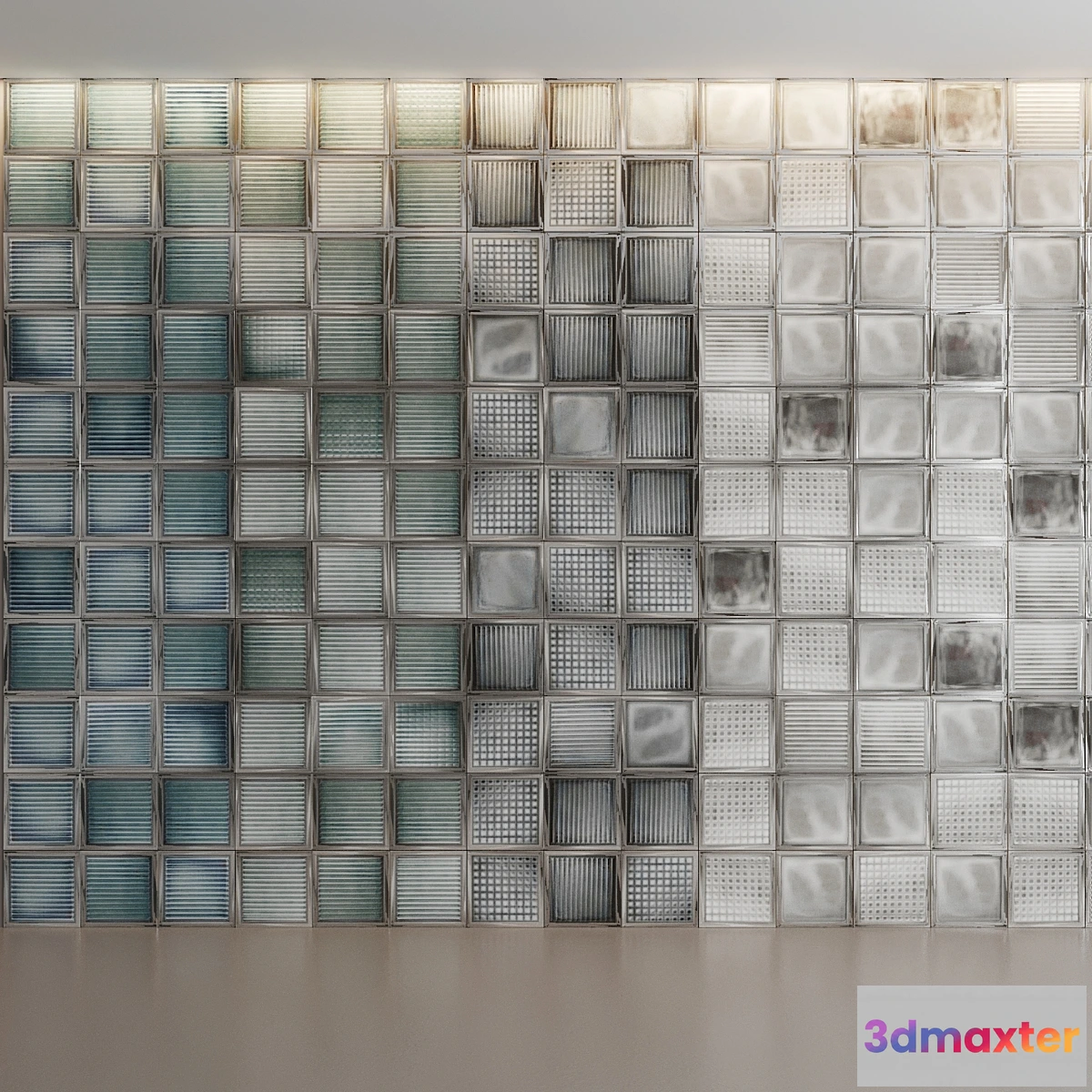 1356351 - Diesel Glass Blocks by Iris Ceramica 3D Max