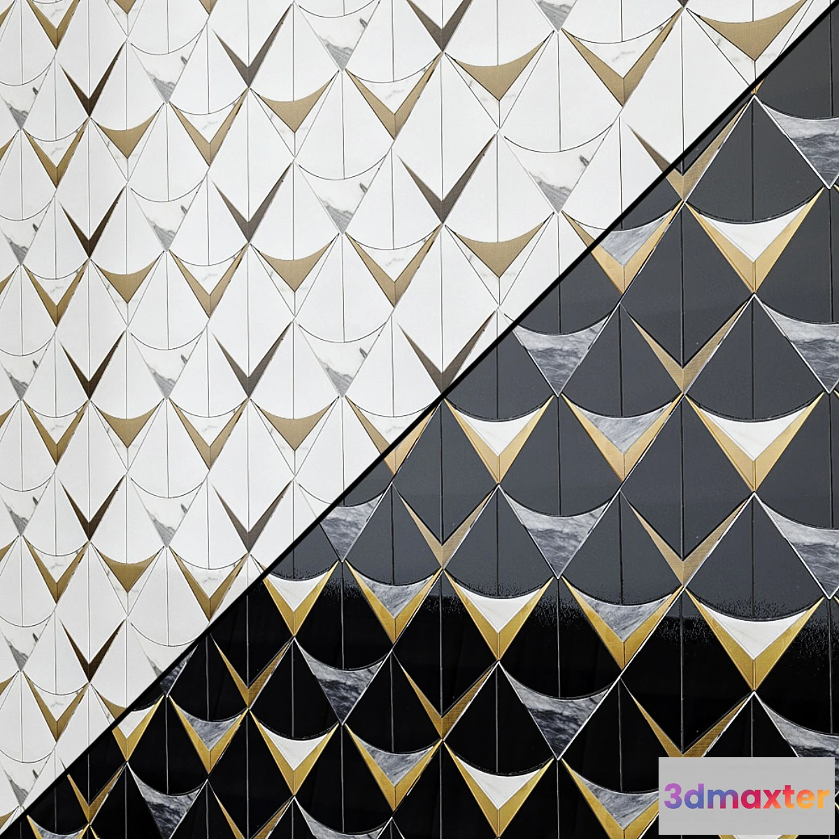 1357885 - Regis Waterjet Mosaic Tile 2 - No.2 3D Max