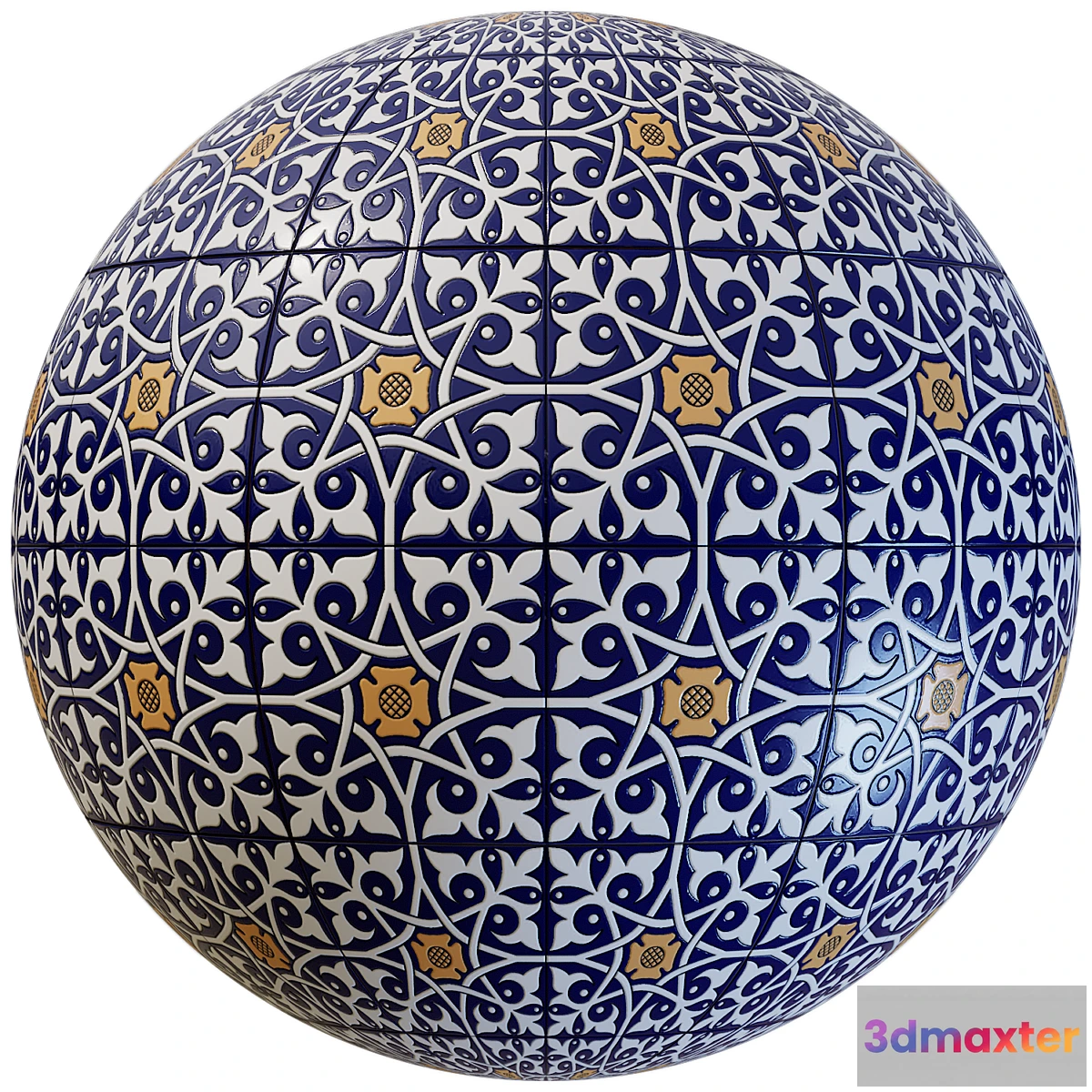 1391800 - Patterned Tile 4k - Seamless 3D Max