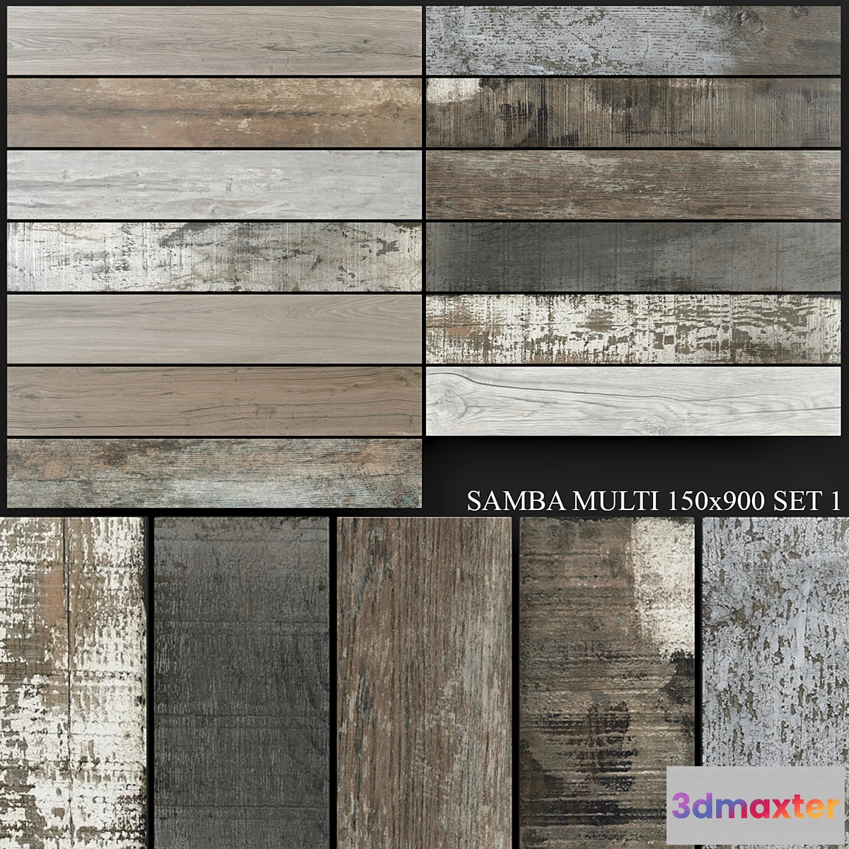 1397802 - Yurtbay Seramik Samba Multi 150×900 Set 1 3D Max