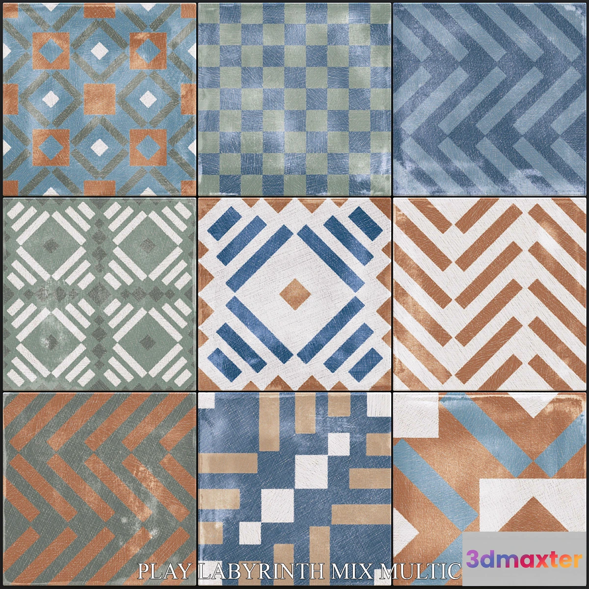 1398970 - ABK Play Labyrinth Mix Multicolor Set 3 3D Max