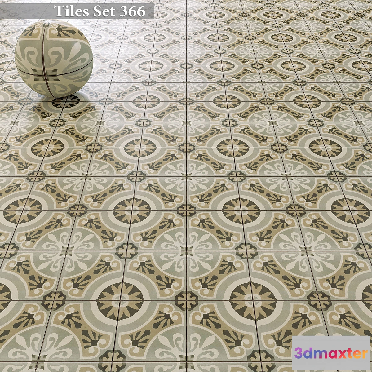 1400738 - Tiles set 366 3D Max