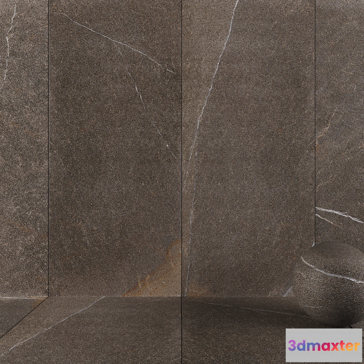 1401544 - Stone Wall Tiles Limestone Anthracite 3D Max