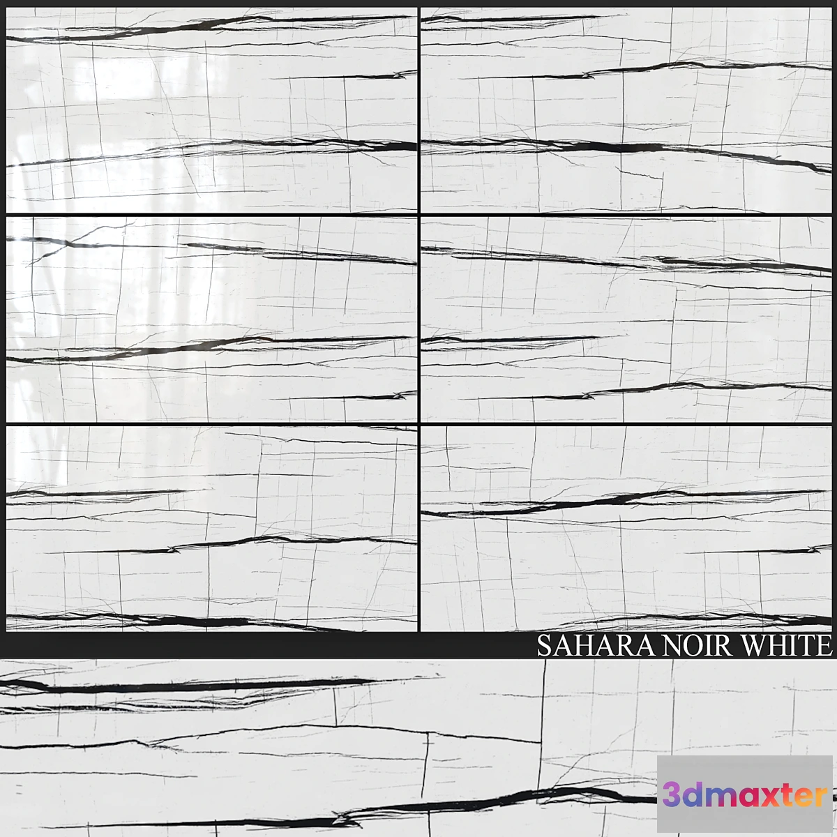1402662 - Decovita Sahara Noir White 600×1200 3D Max