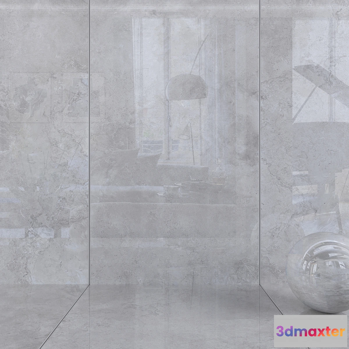 1405146 - Wall tiles 197 Gray 3D Max