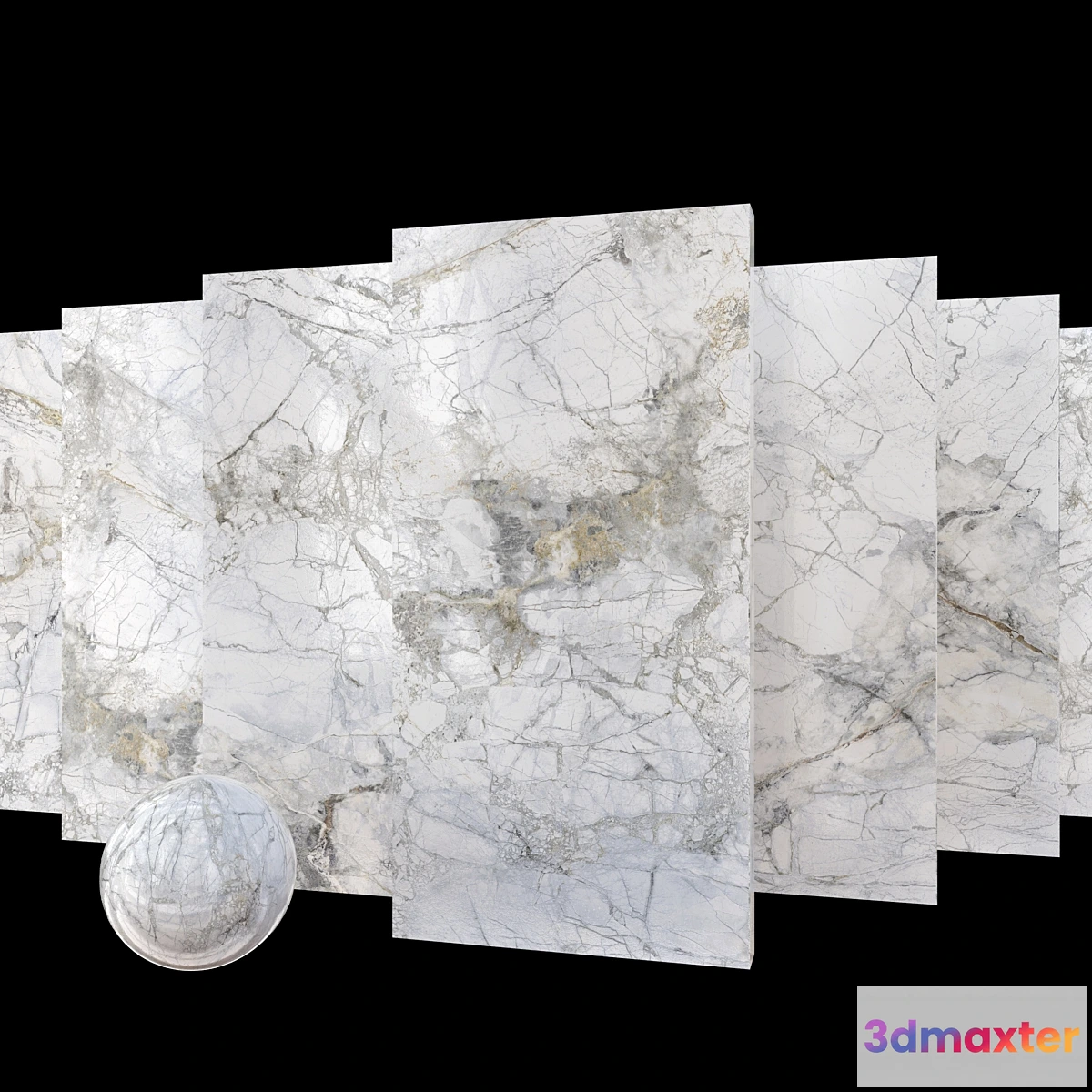 1408560 - Marble Set Museum Supreme White Set 1 3D Max