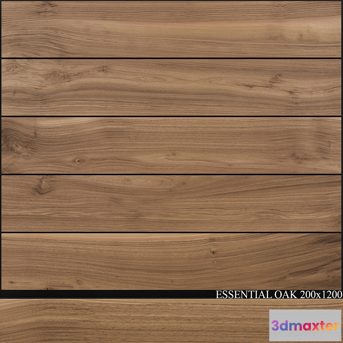 1409408 - Ariana Ceramica Essential Oak 200×1200 3D Max