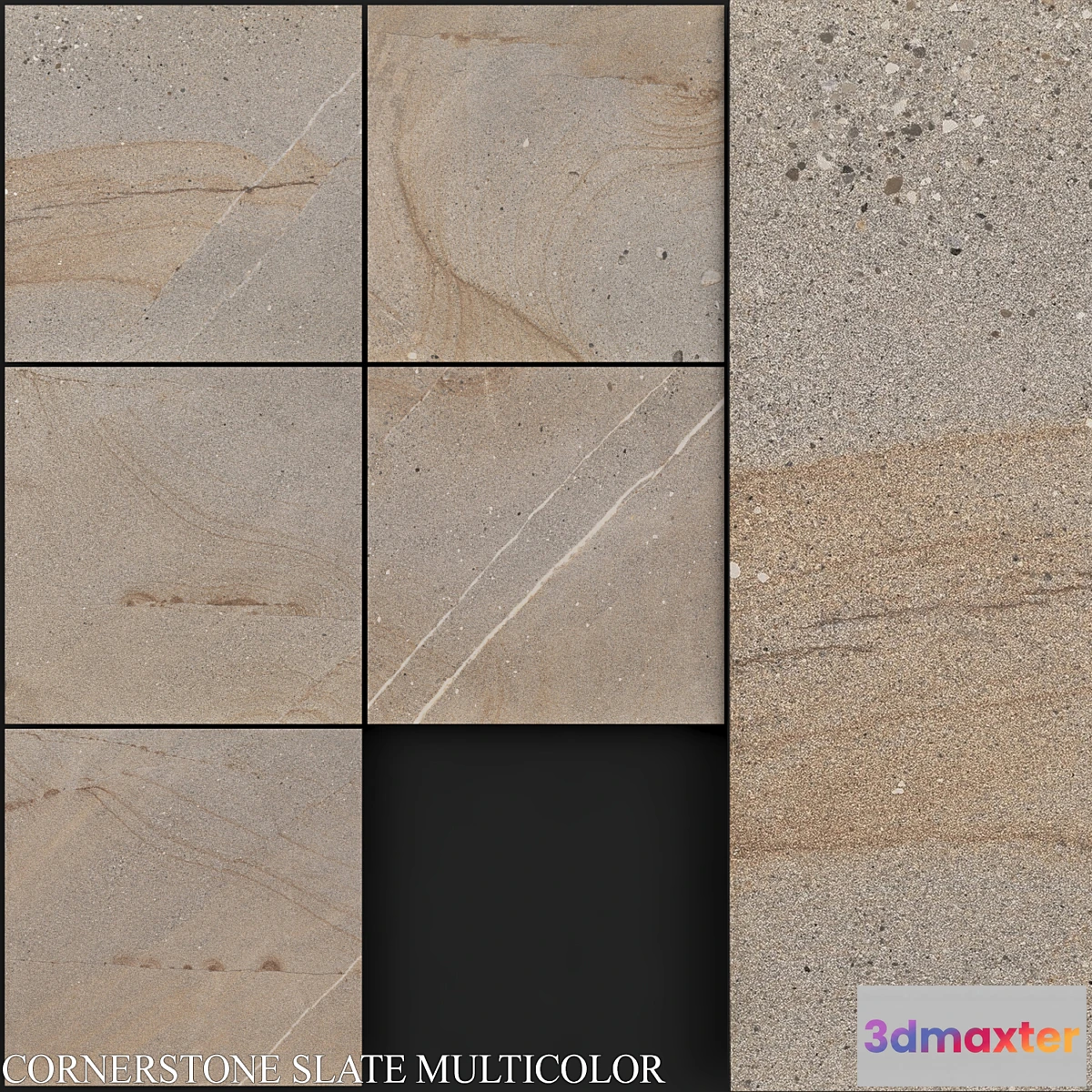 1409786 - Zeus Ceramica Cornerstone Slate Multicolor 3D Max