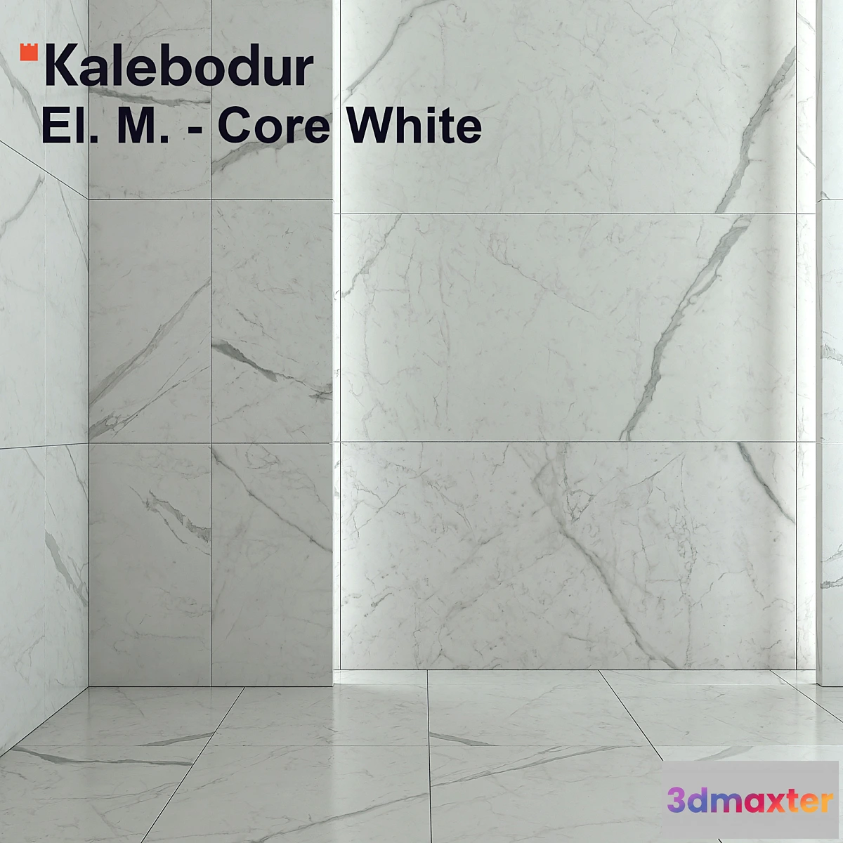 1410434 - Tile Kale Elegant Marbles - Core White 3D Max
