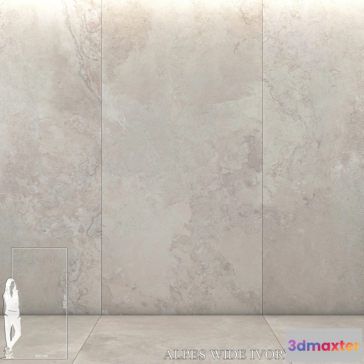 1411366 - ABK Alpes Wide Ivory 1200×2400 3D Max